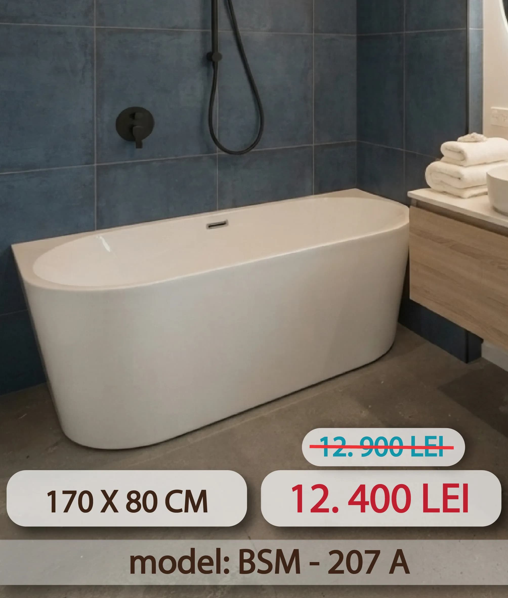 Căzi de baie - exemplu 3